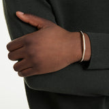 Swarovski Dextera Bangle - Gold Tone-Plated - M - White Bracelet