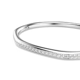 Swarovski Dextera Bangle - Rhodium Plated - M - White Bracelet