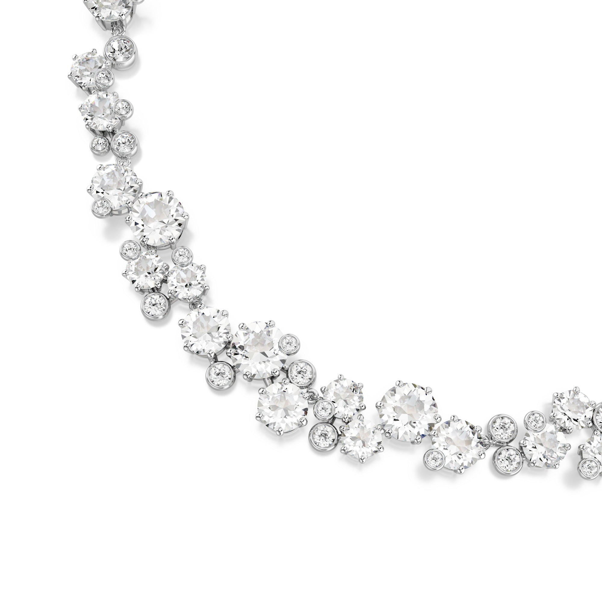 Swarovski Constella Necklace - Rhodium Plated - White