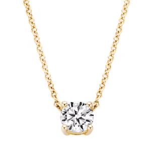 Blush 14ct Yellow Gold CZ Claw set Necklace 42cm