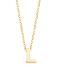 Blush 14ct Yellow Gold Initial L Necklace 42cm