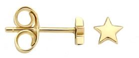 Blush 14ct Yellow Gold Star Stud Earrings
