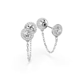 Swarovski Una Angelic Drop Earrings - Rhodium Plated - White