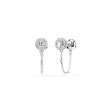 Swarovski Una Angelic Drop Earrings - Rhodium Plated - White