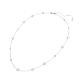 Swarovski Una Angelic Strand Necklace - Rhodium Plated - White
