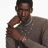 Swarovski Una Angelic Strand Necklace - Rhodium Plated - White