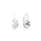 Swarovski Bella V Drop Earrings - Rhodium Plated - Blue