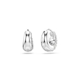 Swarovski Sublima Hoop Earrings - Rhodium Plated 14mm - White