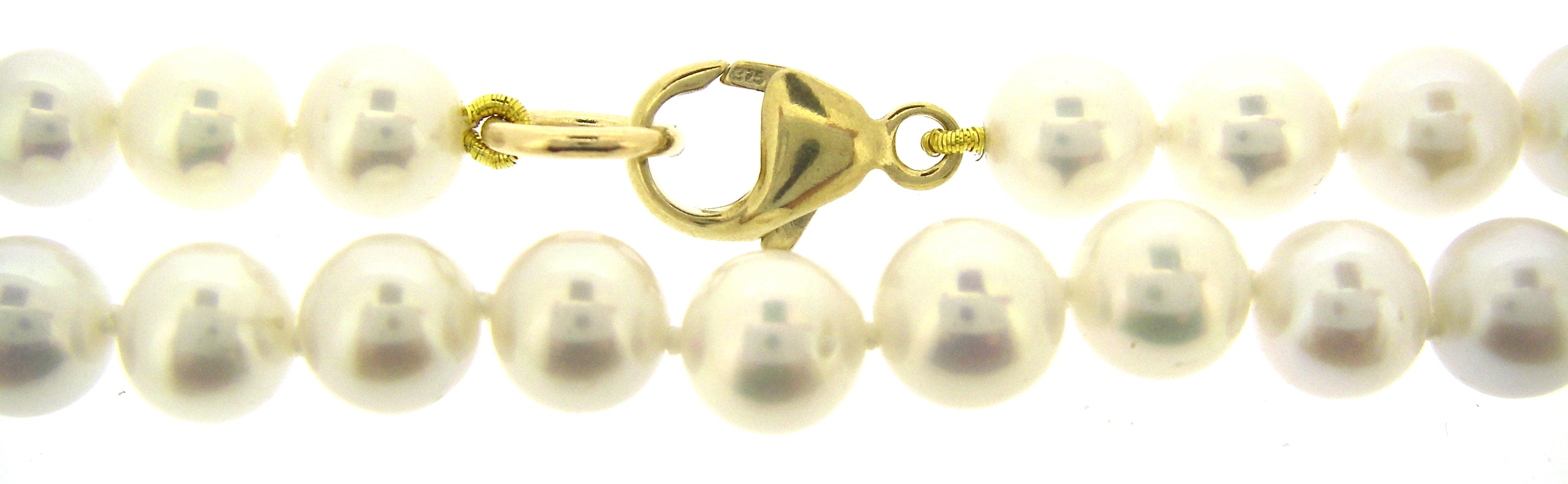 9ct Yellow Gold Fresh Water Pearl Necklace