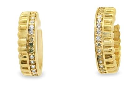9ct Yellow Gold 40mm Hoop Earrings