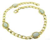 9ct Yellow Gold Figaro & Belcher Chain T-Bar Bracelet