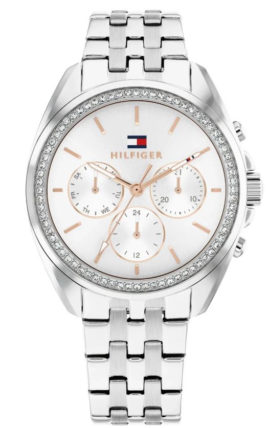 Tommy Hilfiger Ladies Mellie Chronograph Silver watch Bracelet Watch