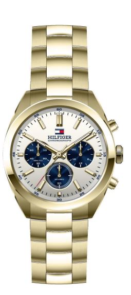 Tommy Hilfiger Mens Hudson Chronograph Cream 40 mm watch Bracelet