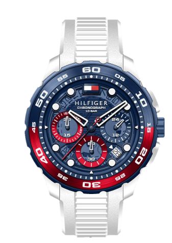 Tommy Hilfiger Mens TH-Regatta Chronograph Blue 44mm watch