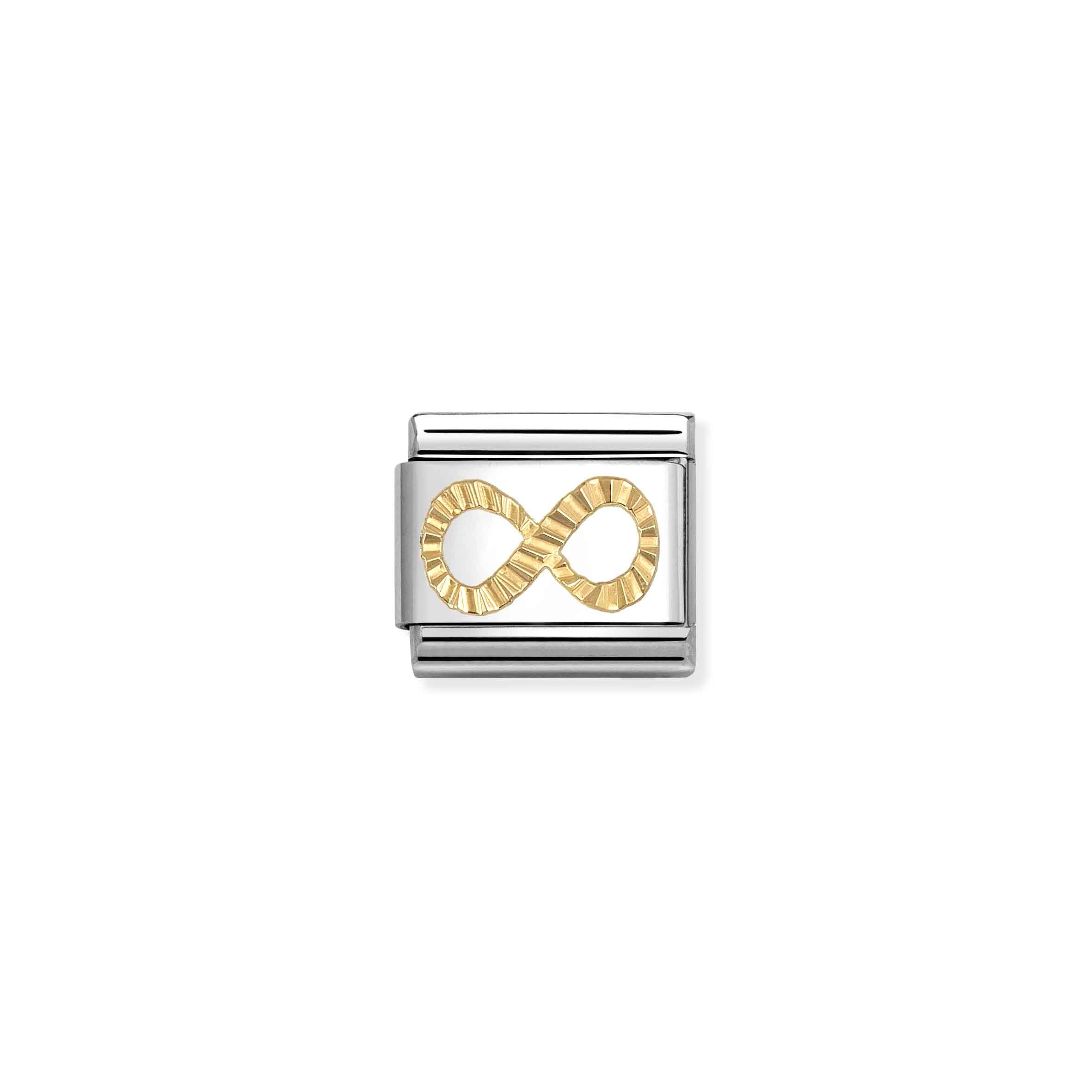 Nomination Composable Classic Yellow Gold & Diamond Infinity Charm