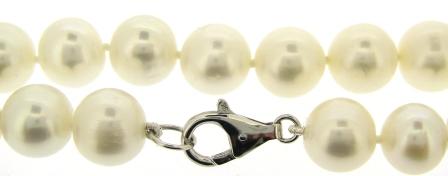 9ct White Gold Freshwater Pearl Necklet