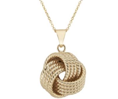9Y Textured Knot Pndt 16-18"