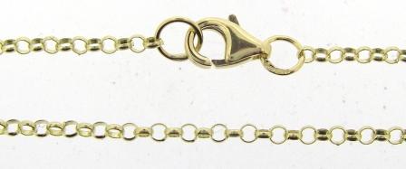 9ct Yellow Gold Round Belcher Link Chain