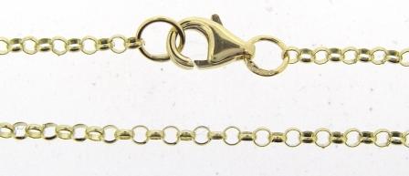 9ct Yellow Gold 20-Inch Round Belcher Chain