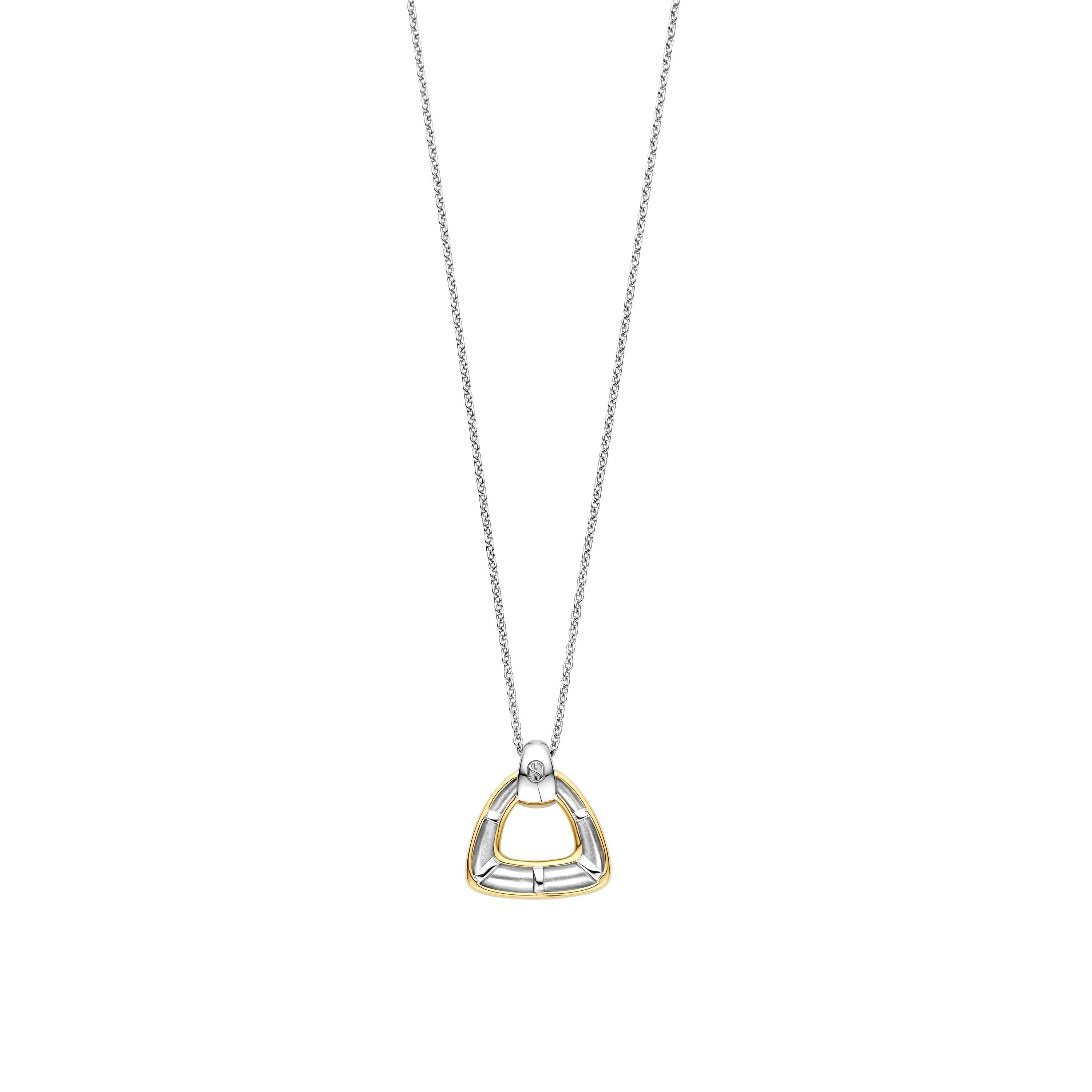 Ti Sento Sterling Silver & Gold Plated Open Triangle Pendant Bail