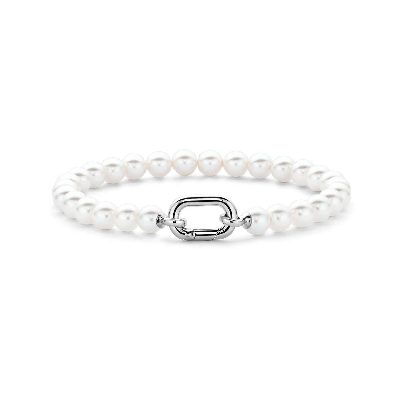 Ti Sento Shell Pearl Bracelet With Sterling Silver Link Lock 17.4cm - M