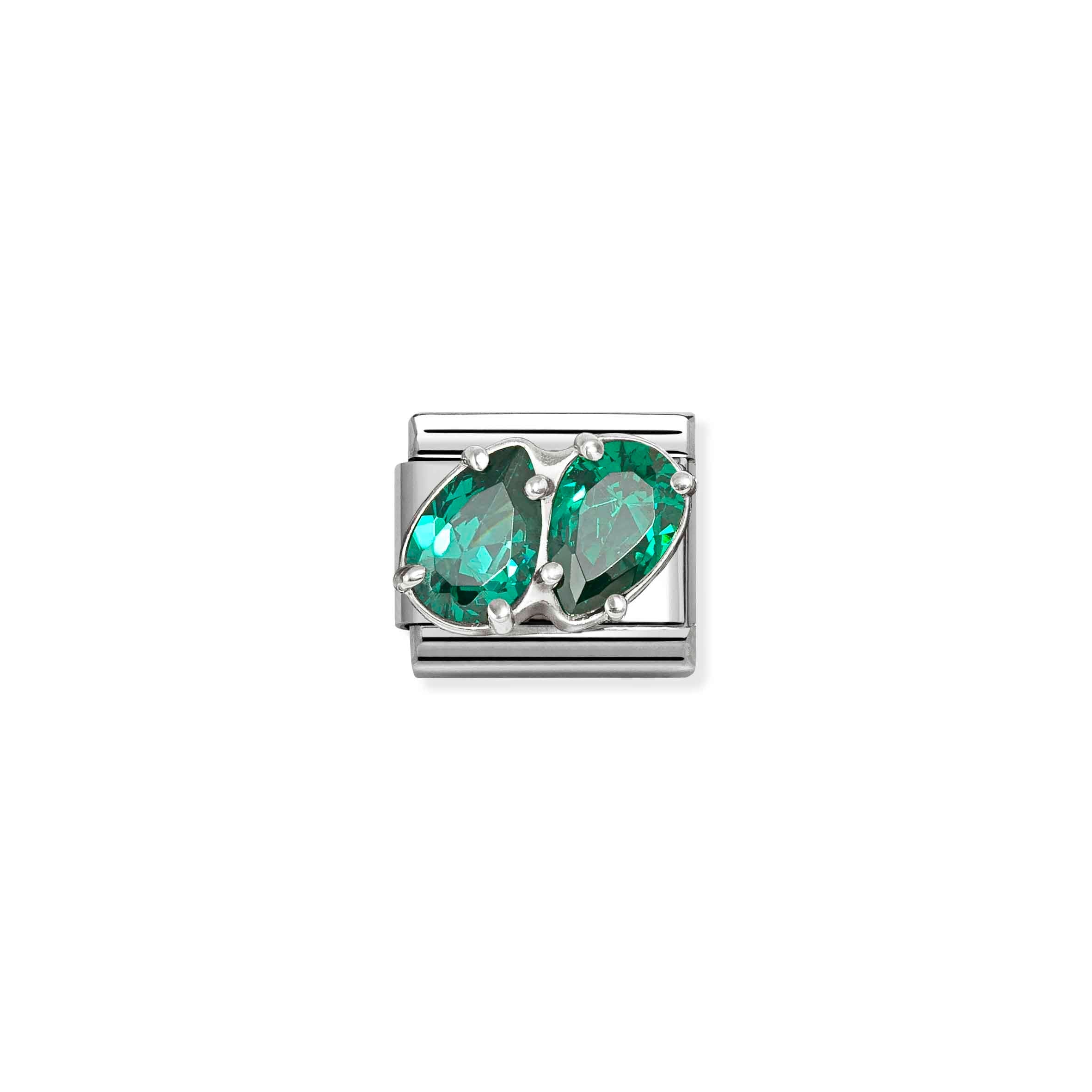Nomination Composable Classic Green Double Drop Earrings
