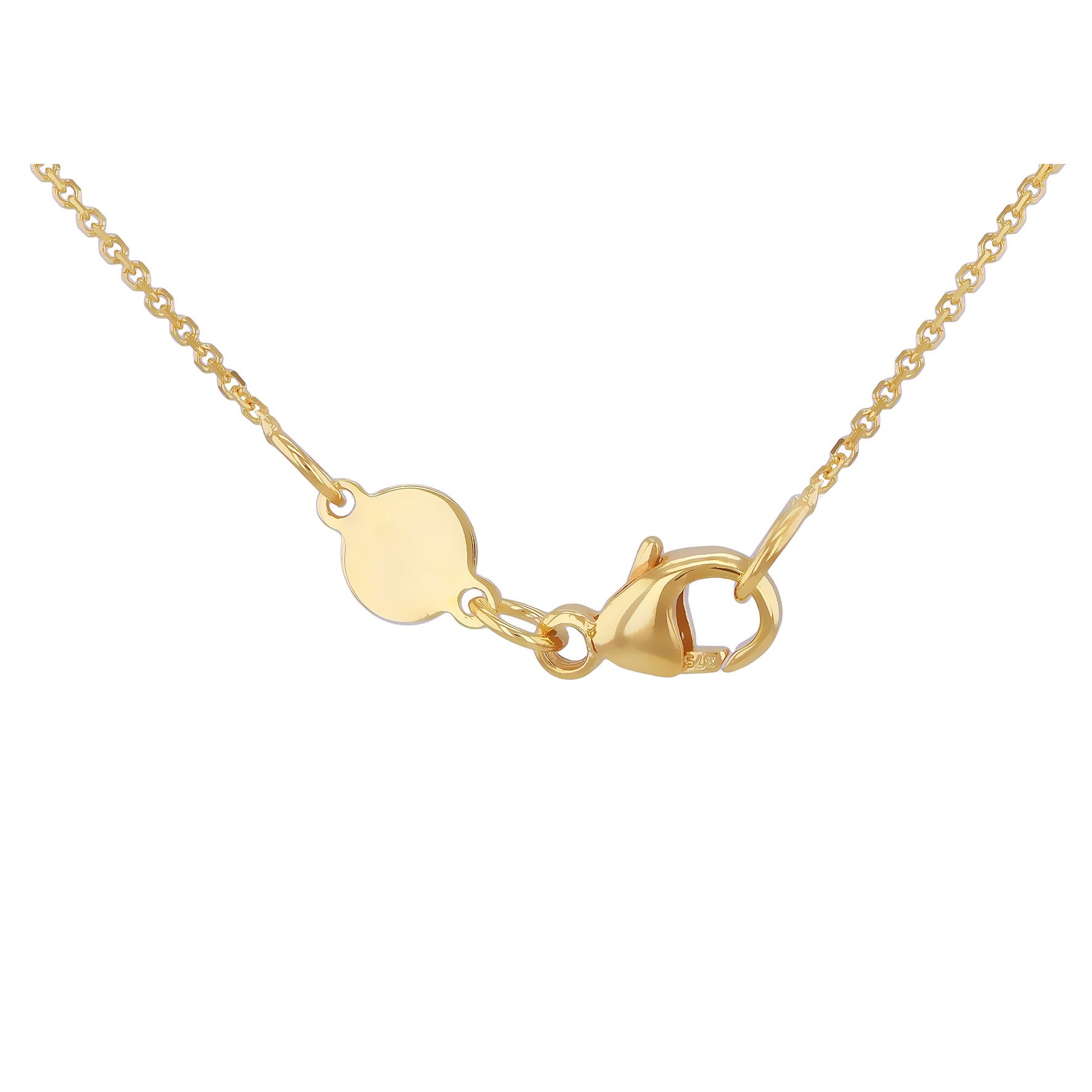 9ct Yellow Gold Open Heart Necklace