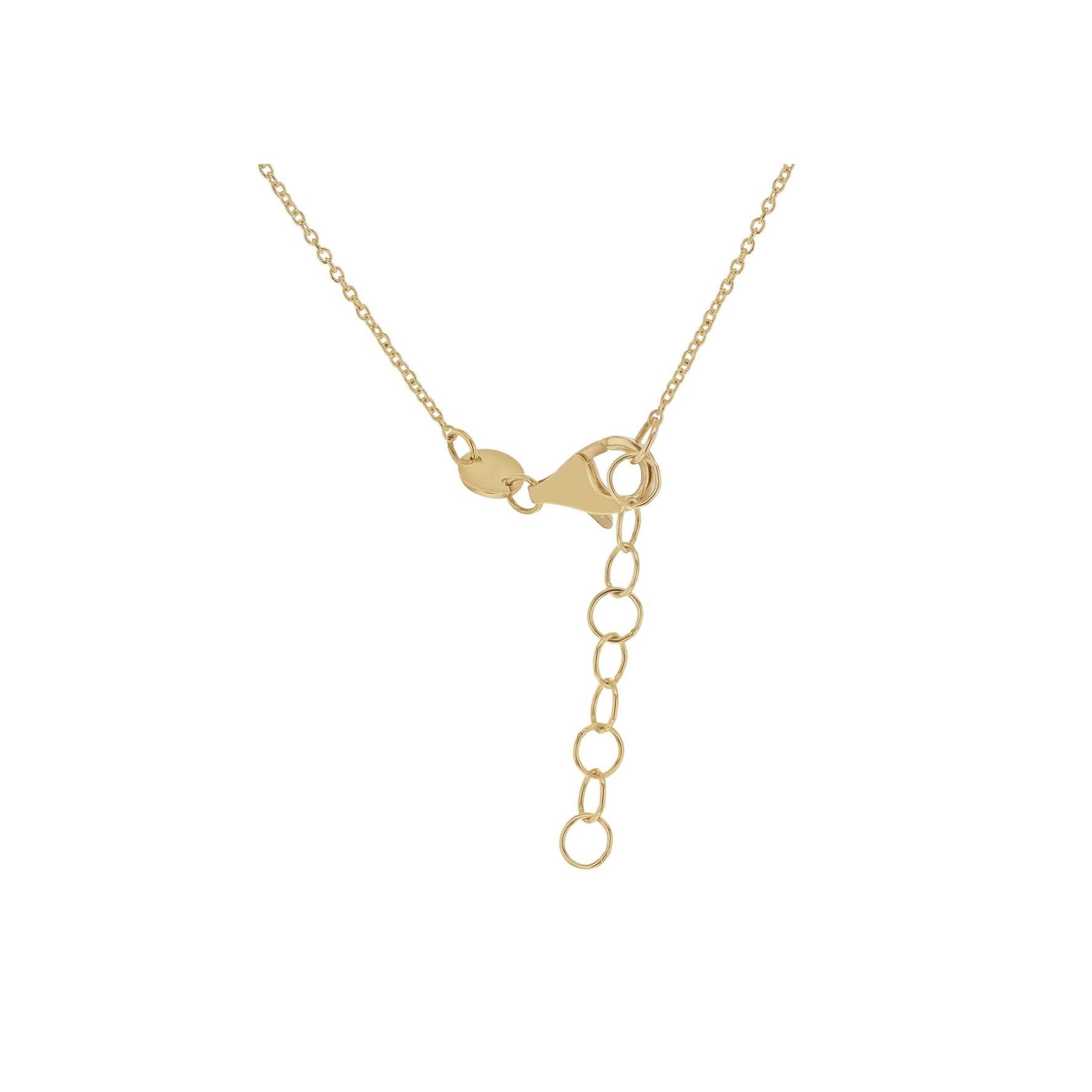 9ct Yellow Gold Double Infinity Necklace 16-17'