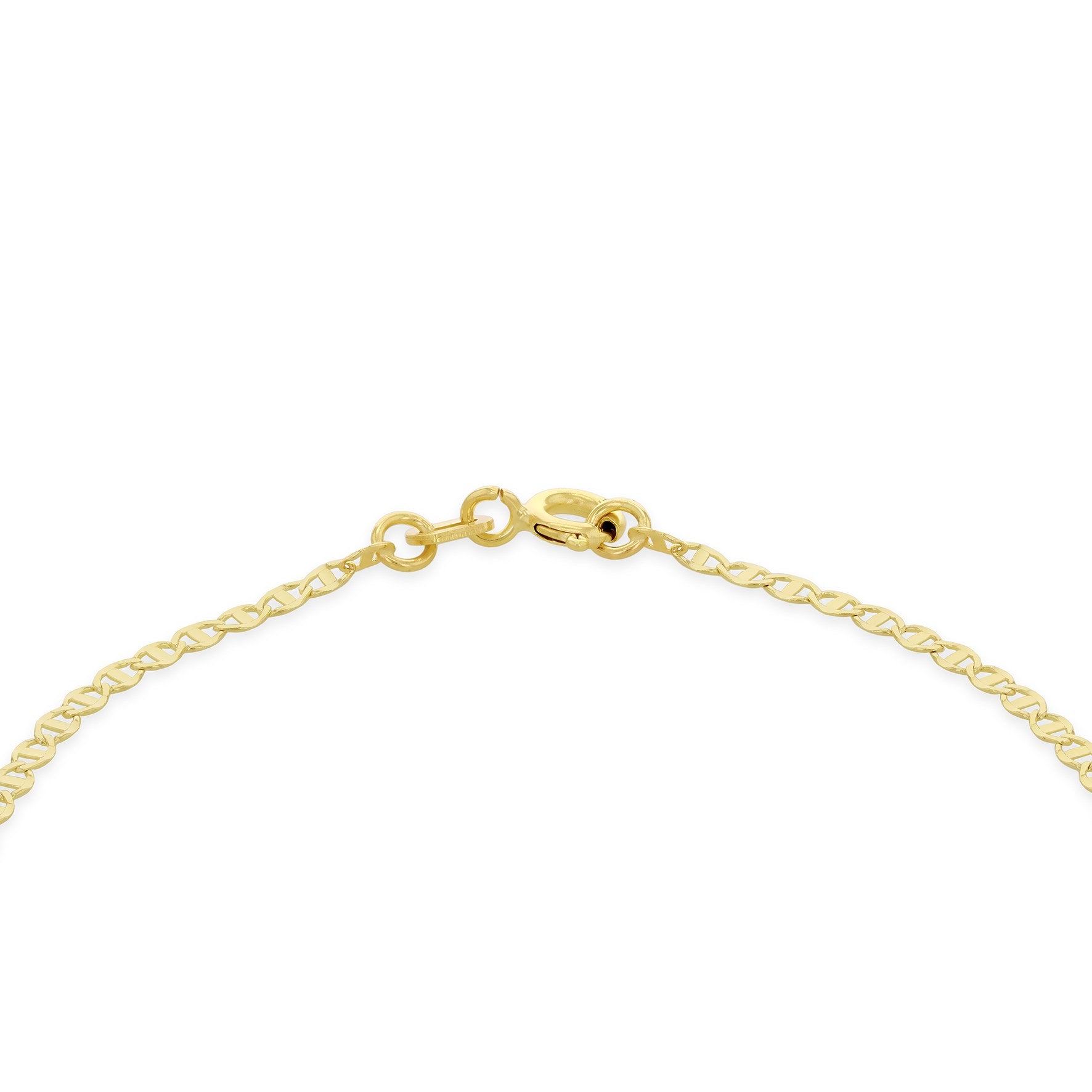 9ct Yellow Gold Mini Diamond Cut Rambo Bracelet 7'