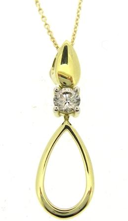 9Y Teardrop CZ Pndt 17-18"