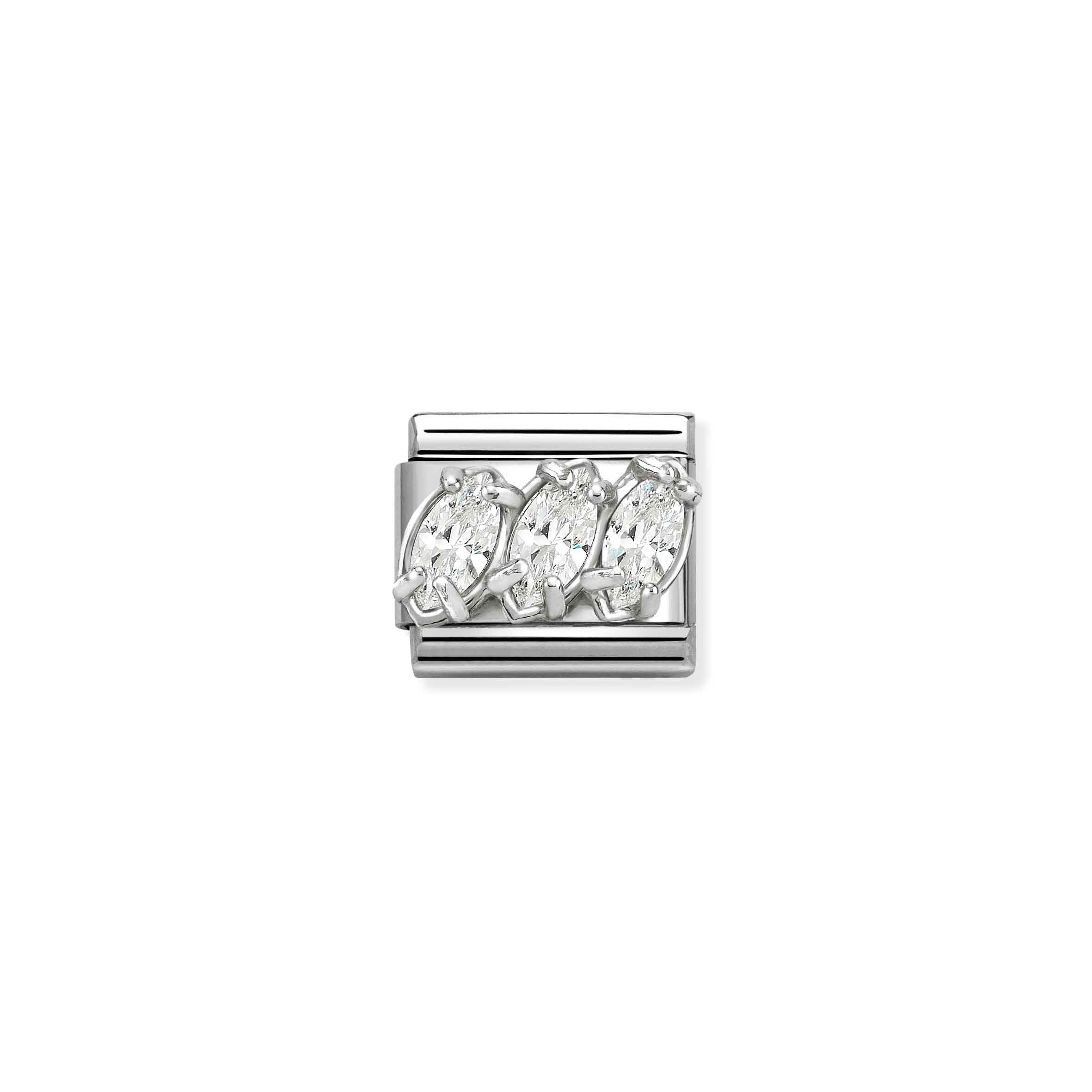 Nomination Composable Classic White Trilogy Bracelet