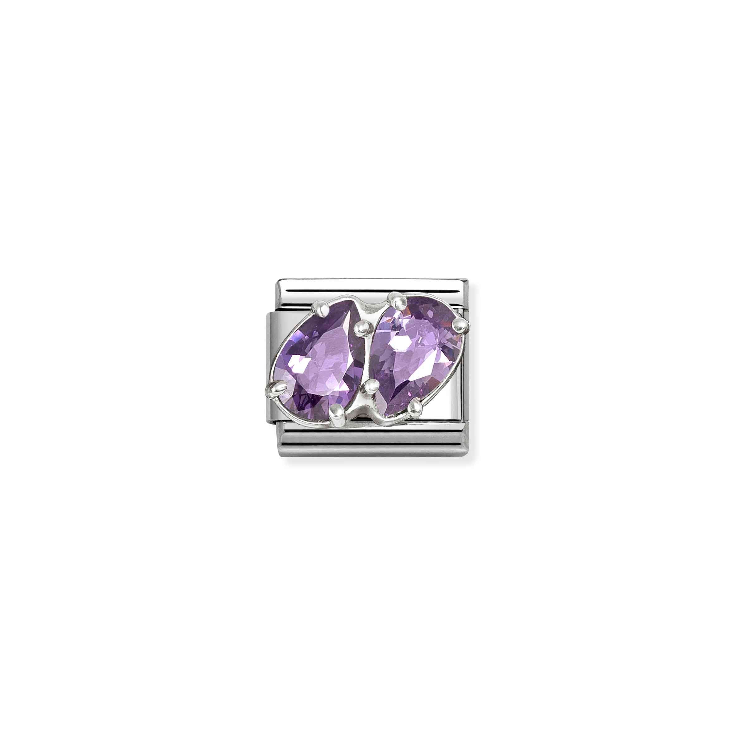 Nomination Composable Classic Purple Double Drops Charm