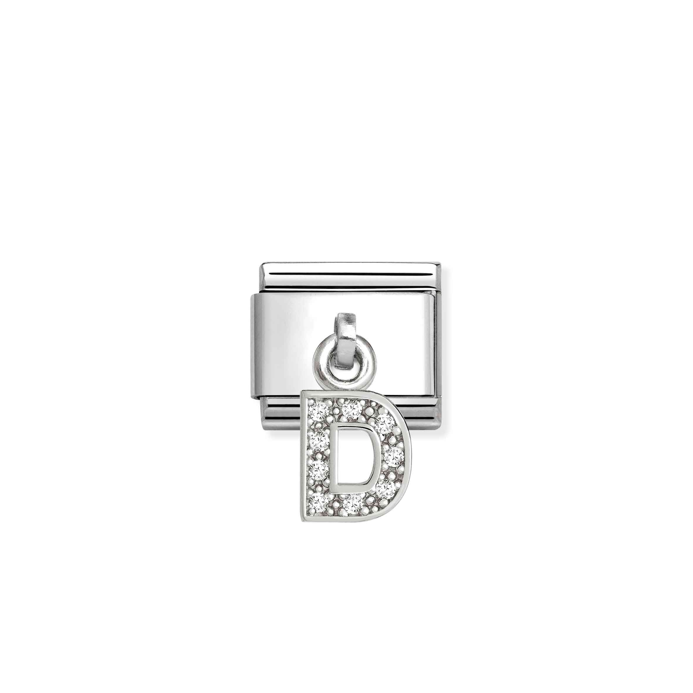 Nomination Composable Classic Sparkling 'D' Letter Charm