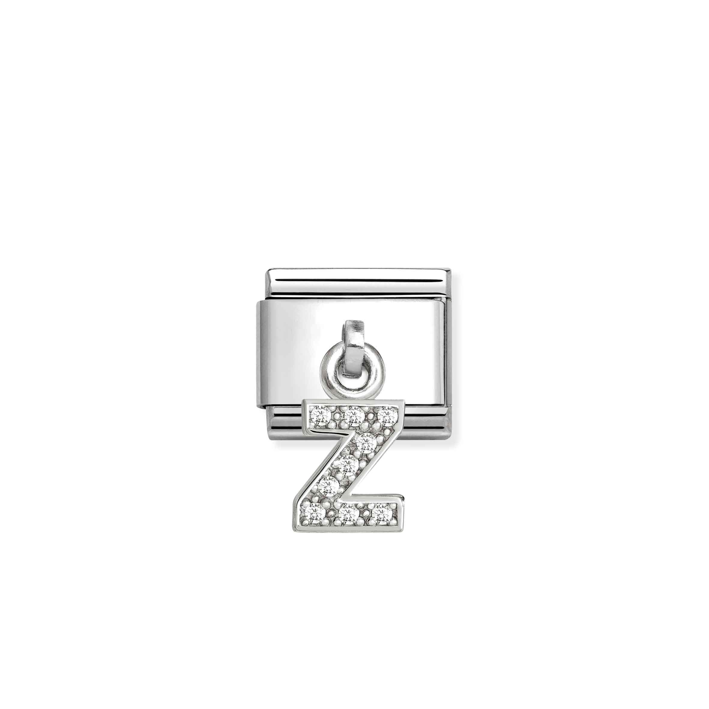 Nomination Composable Classic Cubic Zirconia Letter Z Charm