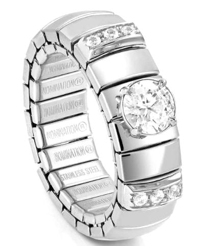 Nomination Stainless Steel Cubic Zirconia XTE Ring