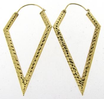 Vintage 9ct Yellow Gold Hoop Earrings