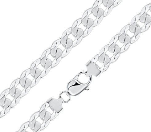 Classic Sterling Silver Curb Link Bracelet