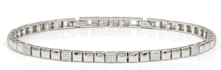 Nomination Enigmatic Shine Sterling Silver Cubic Zirconia Pavé Bracelet