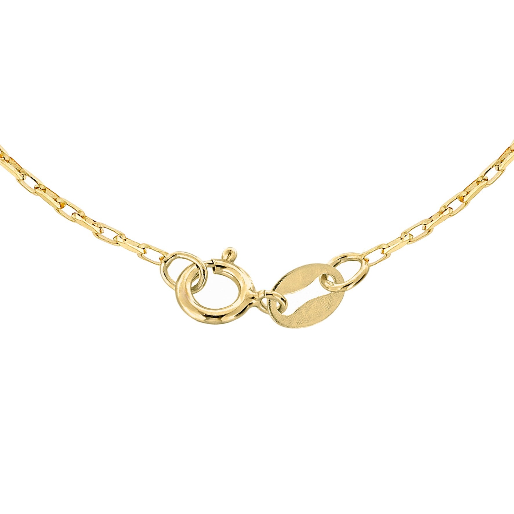9ct Yellow Gold Diamond Cut Belcher Chain 24 Inch