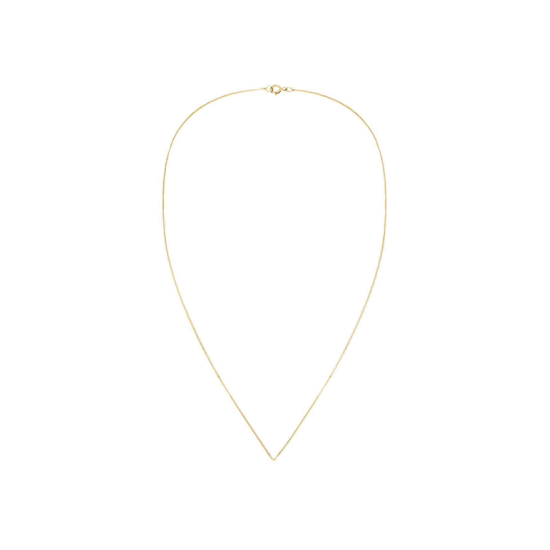 9ct Yellow Gold Diamond Cut Curb Chain 20 Inch