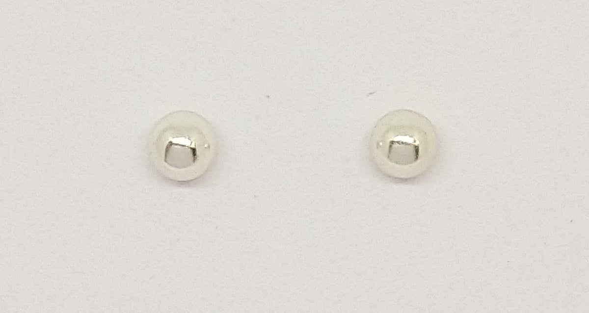 Sterling Silver Ball Stud Earrings