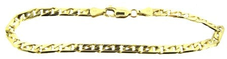 Vintage 9ct Yellow Gold Fancy Link Bracelet 8.5'