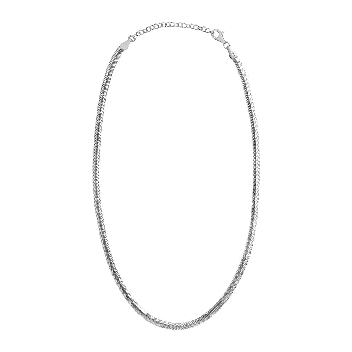 Sterling Silver Snake Chain Necklace 16-18'