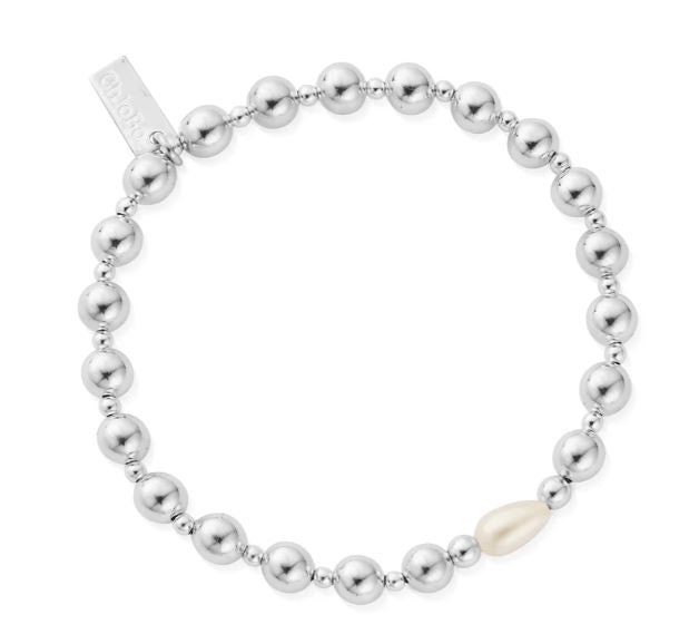 ChloBo Sterling Silver Feature Pearl Bracelet