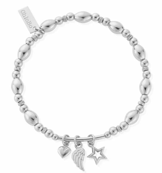 ChloBo Sterling Silver Hope And Wisdom Bracelet