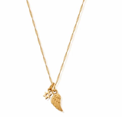ChloBo Sterling Silver Yellow Gold Plated Tiny Twisted Rope Chain Guidance Necklace 40-45cm