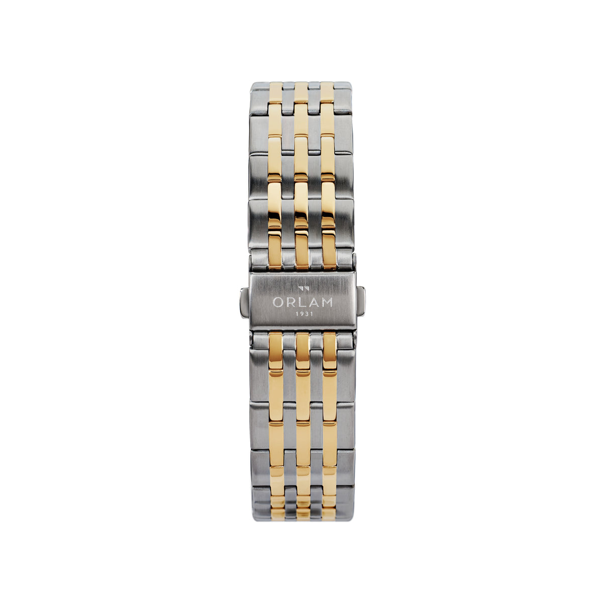 Orlam Echo 40mm Silver Dial Two-Tone Bracelet Quartz Mens Watch