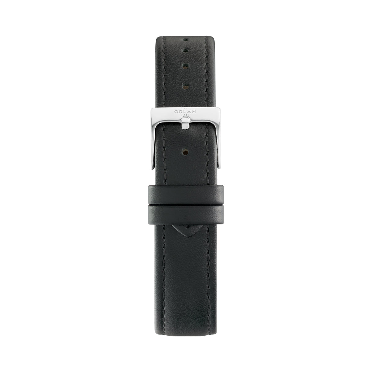 Orlam Epoque 25.5 x 40mm Black Dial Black Leather Strap Quartz Mens Watch