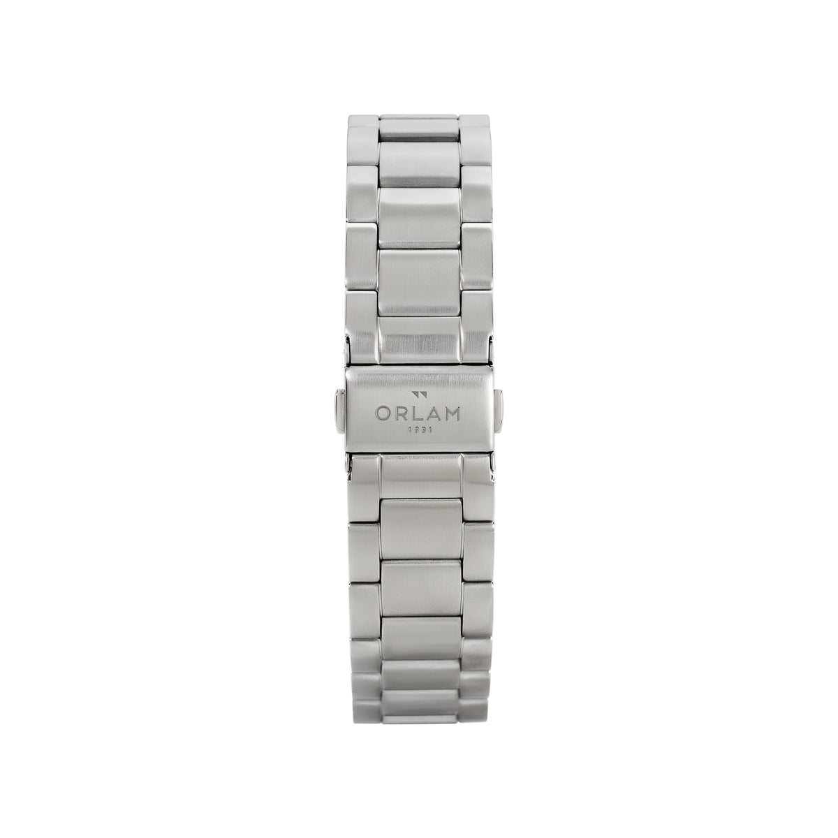 Orlam Crepuscule 41mm Black Dial Stainless Steel Bracelet Quartz Mens Watch