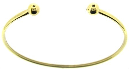 Vintage 9ct Yellow Gold Torc Bangle